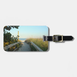 Beach Access Personalised Luggage Tag