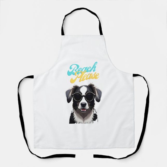 Beach and Dogs Apron (Front)