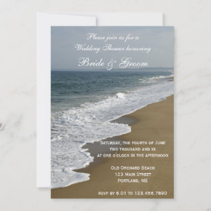 Beach and Ocean Wedding Shower Invitation