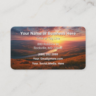 Beach and Palm Trees Business Card Personal