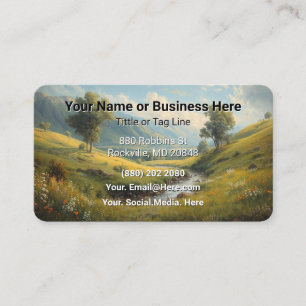 Beach and Palm Trees Business Card Personal