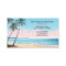 Beach and Palm Trees Tropical Business Card