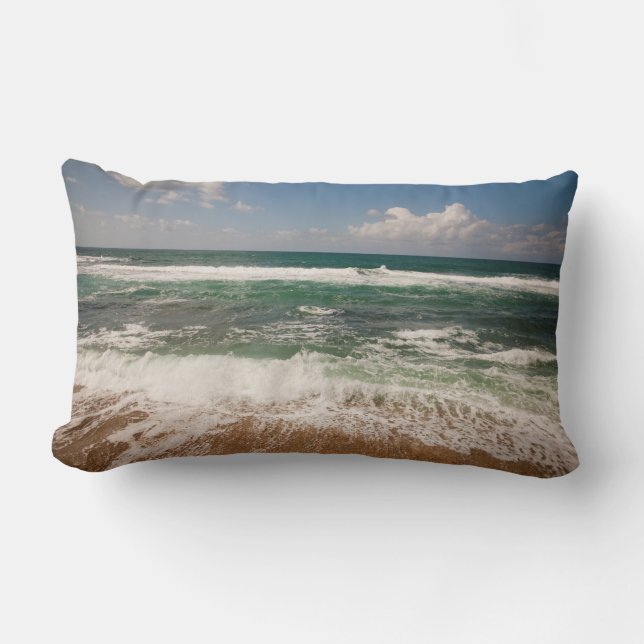 Beach And Scascape Lumbar Cushion (Front)