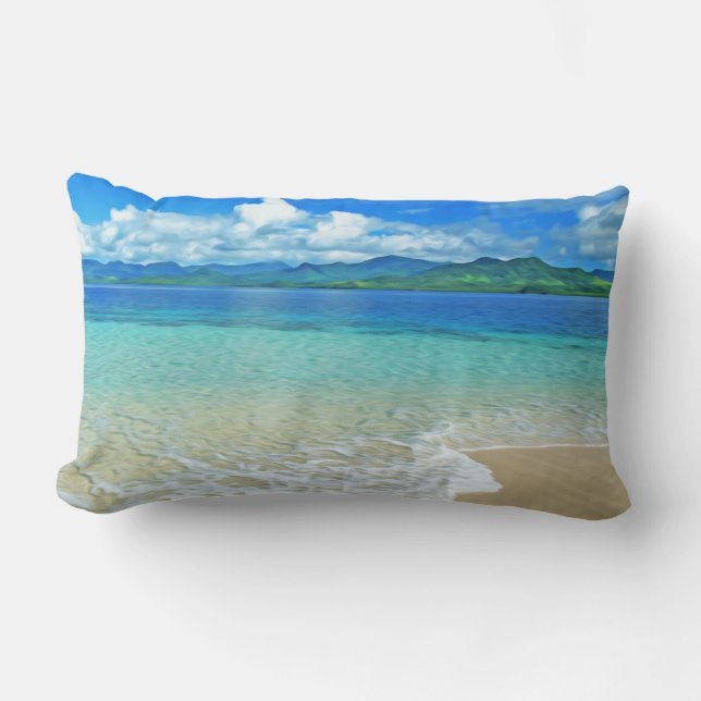 Beach and Sea Lumbar Cushion (Front)