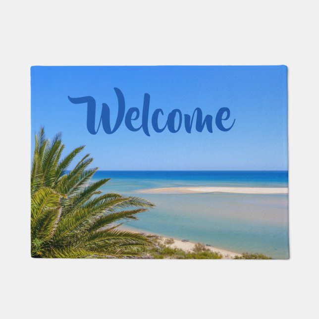 Beach and Seascape Welcome Doormat (Front)