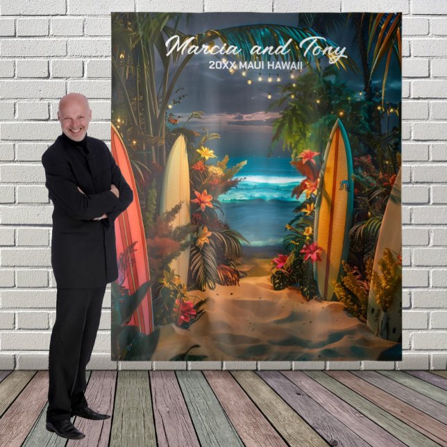 Beach and Surfboards Hanging Backdrop  Tapestry (Creator Uploaded)