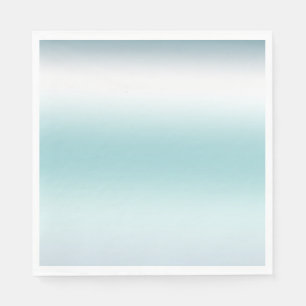 Beach Aqua Blue Ombre         Napkin