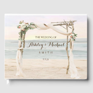 Beach Arbor Sunset Guestbook