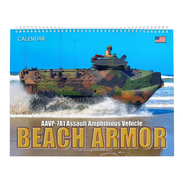 BEACH ARMOR - Assault Amphibious Vehicle Calendar (Cover)