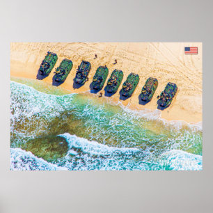 BEACH ARMOR - Assault Amphibious Vehicle Poster