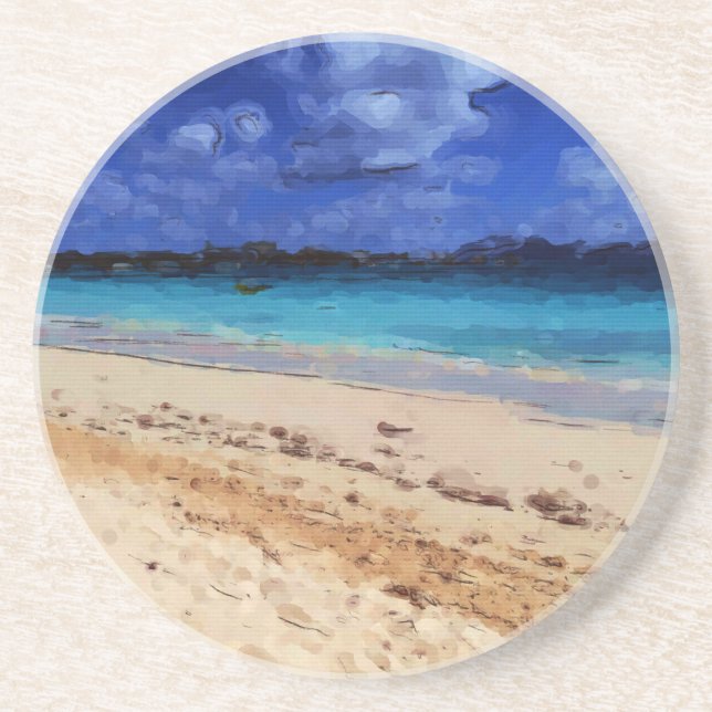 Beach Art Coaster (Front)