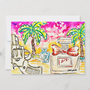 Beach Art Holiday Card