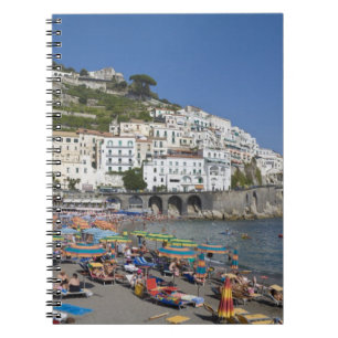 Beach at Amalfi, Campania, Italy Spiral Notebook