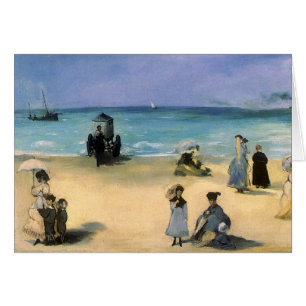 Beach at Boulogne by Manet, Vintage Impressionism