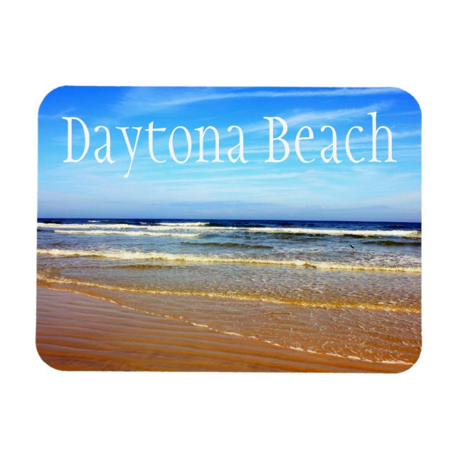 Beach at Daytona Beach, Florida Magnet (Horizontal)