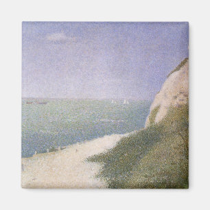Beach at Honfleur by Georges Seurat, Vintage Art Magnet