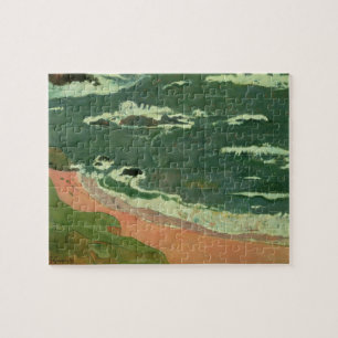 Beach at Le Pouldu, 1889 Jigsaw Puzzle