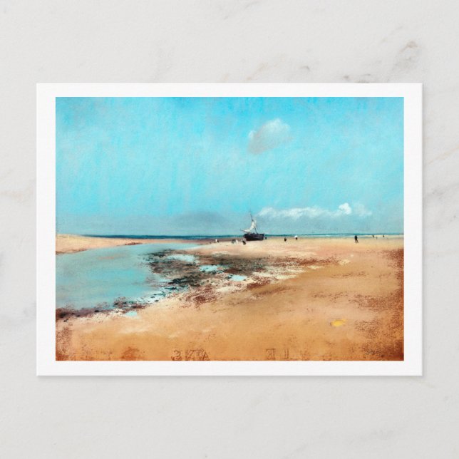 Beach at Low Tide(Mouth of the River), Edgar Degas Postcard (Front)