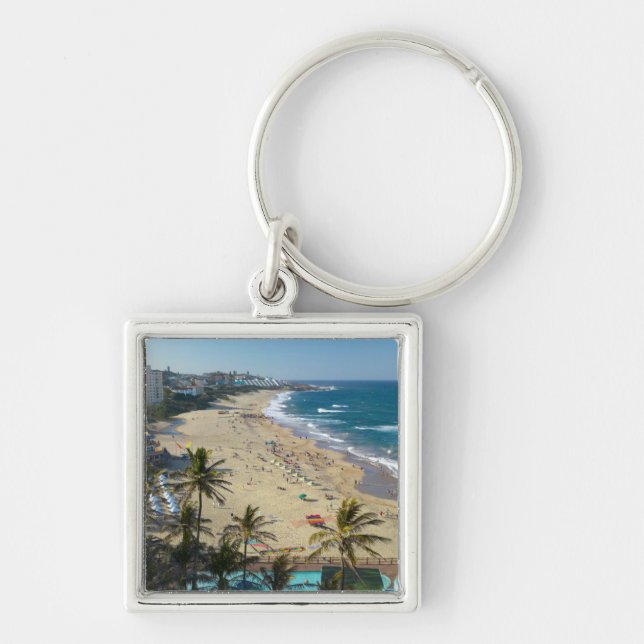 Beach At Margate, South Coast, Kwazulu-Natal Key Ring (Front)