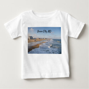 Beach at Ocean City, Maryland Baby T-Shirt