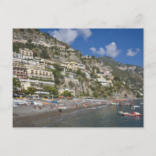 Beach at Positano, Campania, Italy Postcard