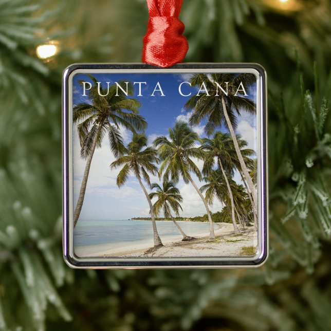 Beach at Punta Cana | Dominican Republic Metal Tree Decoration (Tree)