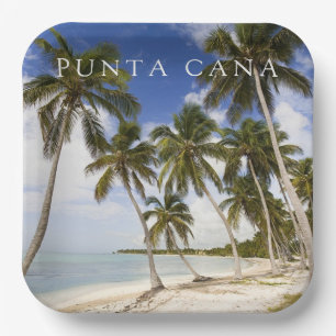 Beach at Punta Cana Dominican Republic Paper Plate