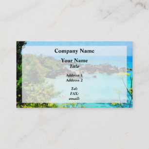 Beach at St. George Bermuda Business Card