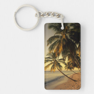 Beach at sunset, Trinidad Key Ring