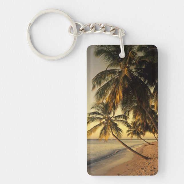 Beach at sunset, Trinidad Key Ring (Front)