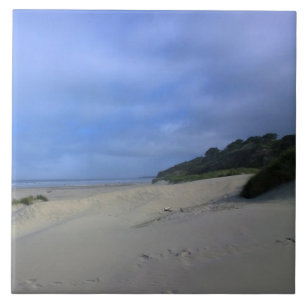 Beach at Yaquina Bay, Newport, OR Tile