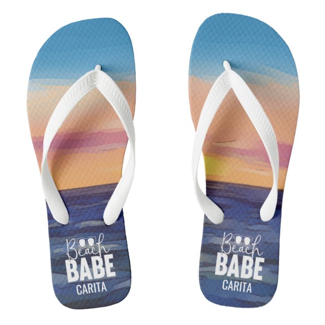Beach Babe Adult Flip Flops (Footbed)