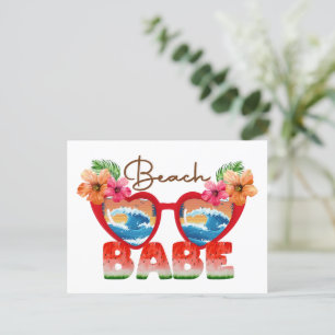 Beach Babe Postcard