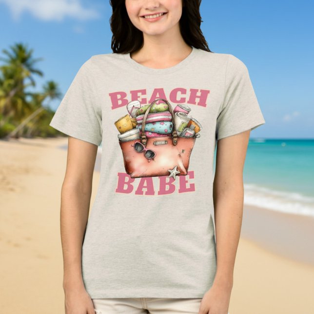 Beach Babe Summer Tri-Blend Shirt (Beach Babe Shirt)