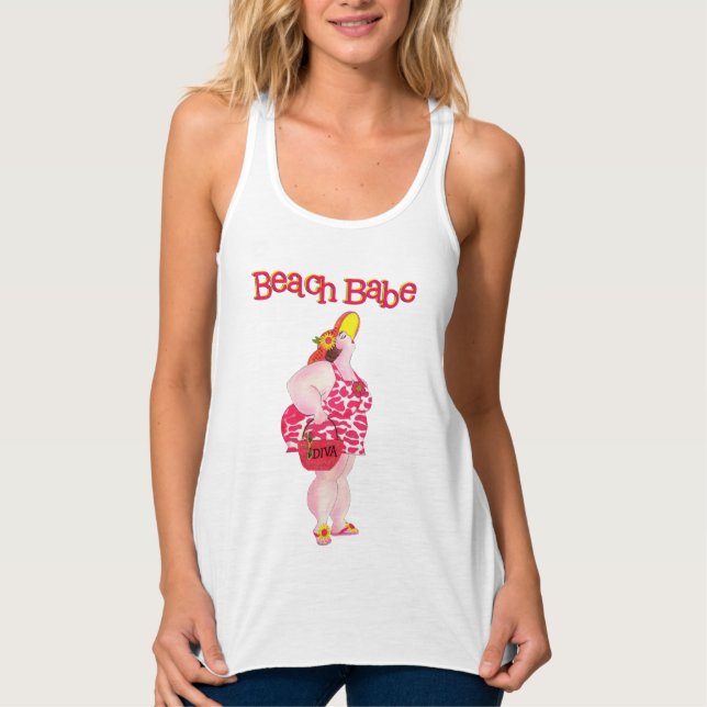 Beach Babe T-Shirt Singlet (Front)