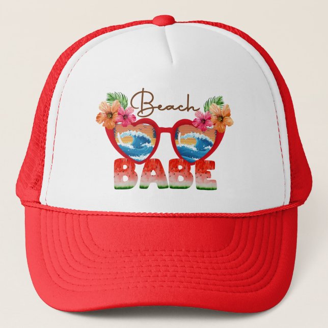 Beach Babe Trucker Hat (Front)