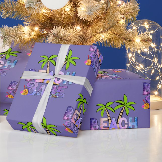 Beach Babe Wrapping Paper (Holidays)
