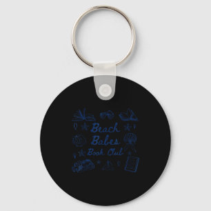 Beach babes book club key ring