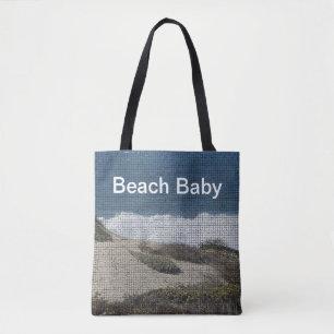 Beach Baby California Coastal Landscape Sand Ocean Tote Bag