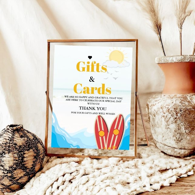 Beach Baby Card & Gift Thank you Baby Shower Sign (Creator Uploaded)