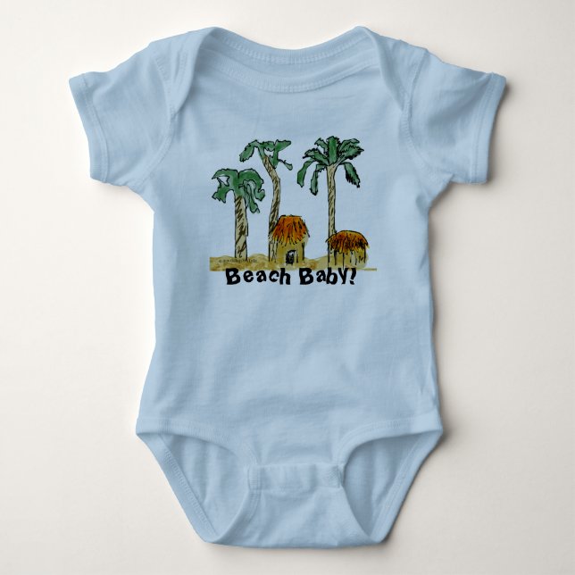 Beach Baby in Paradise Bodysuit (Front)