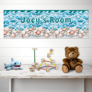 Beach Baby Kids Room Personalised Poster