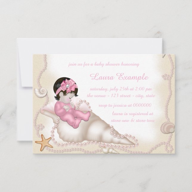 Beach Baby Shower Invitation (Front)
