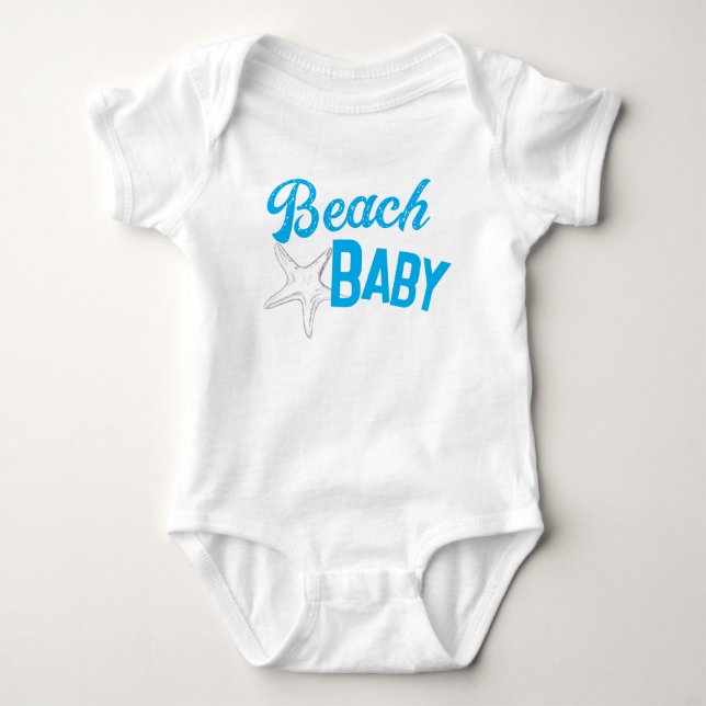 Beach Baby with TCT Starfish Baby Bodysuit (Front)