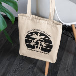 Beach Bachelor Party Island Wedding Groomsmen Tote Bag<br><div class="desc">Cool palm trees on a stylish custom bachelor party or groomsmen tote bag gift. Customise these cool bags for your destination wedding. They are perfect for the whole bridal party to bring to an island getaway rehearsal dinner or for a maid of honour or best man.</div>