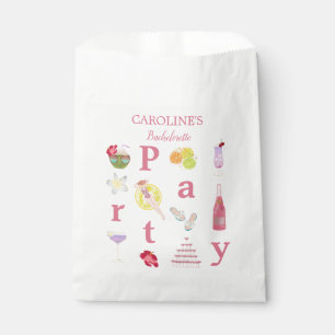 Beach Bachelorette Bash Bridal Shower Welcome Sign Favour Bags