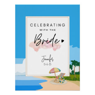 Beach Bachelorette Hens Party customised Poster