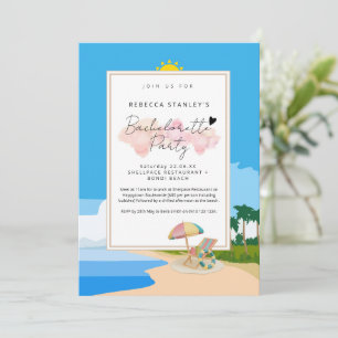 'Beach Bachelorette' Hens Party Invitation