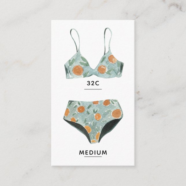 Beach Bachelorette Lingerie Insert Card (Front)