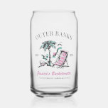 Beach Bachelorette Party Custom Bridesmaid Gift Can Glass<br><div class="desc">Make a splash at your upcoming bachelorette party with this stunning beach bachelorette party personalised merchandise. Whether you're celebrating a bach trip, a girls' vacation, or a best friends' holiday, this custom beach bachelorette party merchandise is the perfect addition to your unforgettable getaway. Add a personal touch to your bachelorette...</div>